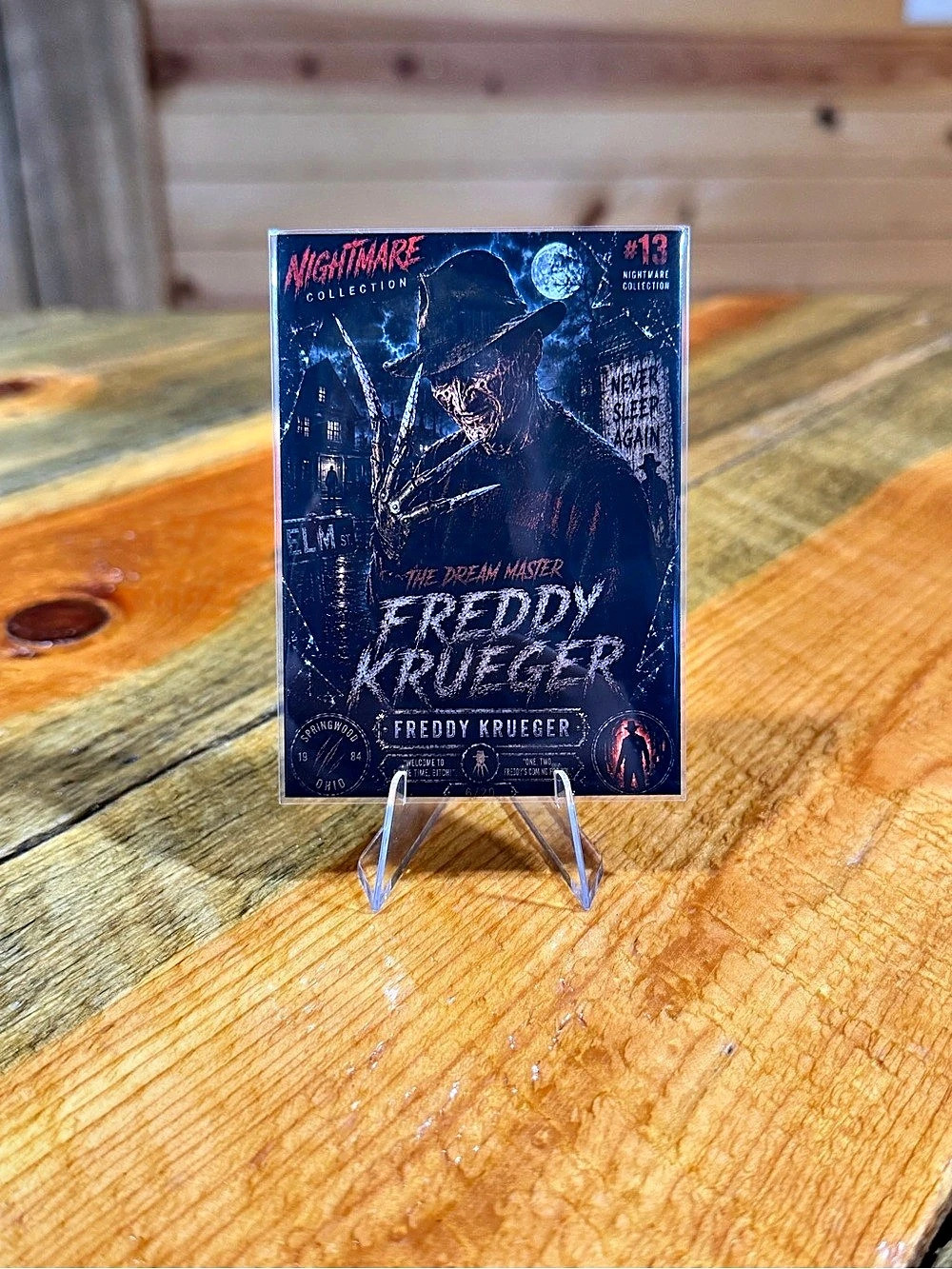 Freddy Krueger Custom Horror Card